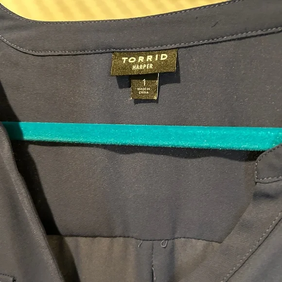 Torrid Navy Blue Blouse - Picture 4 of 4